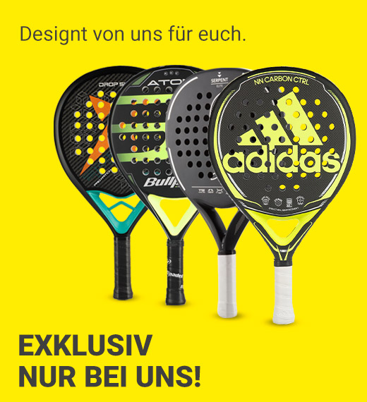 Exclusive padel rackets